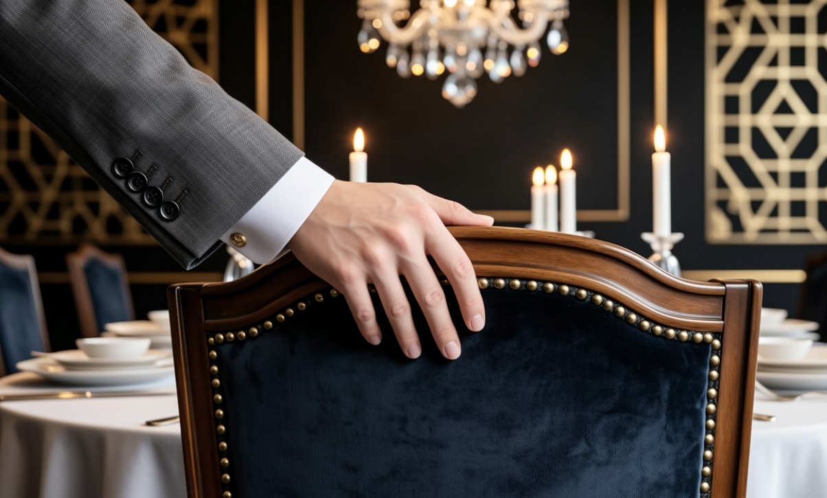 A thoughtful gesture during a date, focus on hands and attentive posture